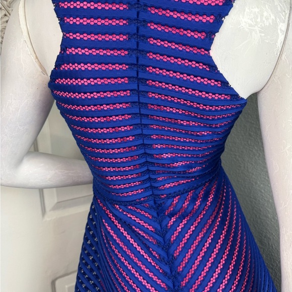 LILLY PULITZER Megyn Fit & Flare Dress In Blue/pink Size Large. - Picture 10 of 13